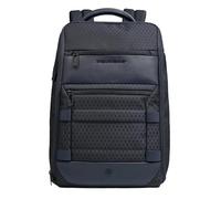 Piquadro Modularer Reiserucksack 2-in-1 Mann Leder und Stoff blau