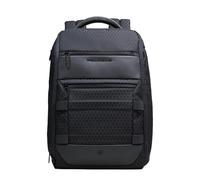 Piquadro - Modularer Reiserucksack für 15,6"-Laptops aus Leder und Stoff - Blau - Herren
