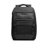 Piquadro - Modularer Reiserucksack für 15,6"-Laptops aus Leder und Stoff - Blau - Herren