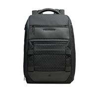 Piquadro - Modularer Reiserucksack für 15,6"-Laptops aus Leder und Stoff - Blau - Herren