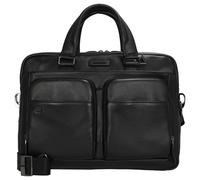 Aktentasche mit zwei Griffen und doppelter Tasche Piquadro Modus Special, schwarz - Farb-Varianten: Schwarz