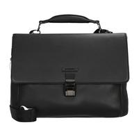 Piquadro Aktentasche Modus – Leder, Klappe mit Verschluss, Unisex für Erwachsene, Schwarz