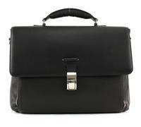 PIQUADRO Modus Expandable Computer Briefcase Nero