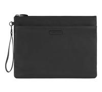 PIQUADRO Modus, Große Handtasche mit Fronttasche mit Reißverschluss, Leder, Unisex, für Erwachsene, Schwarz, Schwarz