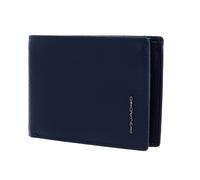 Piquadro Modus Herrenbrieftasche mit Klapp-Ausweisfenster, Münz blau - Farb-Varianten: Blau