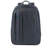 Piquadro Rucksack P16 mit zwei Fächern – Blau