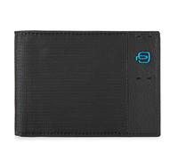 PIQUADRO P16 Men´s Wallet With Coin Pocket Chevron / Nero