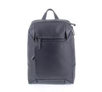 PIQUADRO Pan Rucksack aus Leder mit einem Fach, blau, Taglia unica, Business