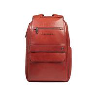 Piquadro Personalisierbarer Reiserucksack mit Laptop-Fach Mann Leder terracotta