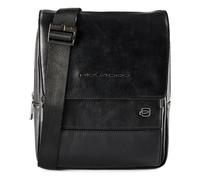 Piquadro Philip Umhängetasche Leder 20 cm schwarz