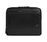 Piquadro Philip Umhängetasche Leder 27 cm schwarz