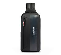 Piquadro Ducati C2OWD Slingbag schwarz, Lederimitat, Unisex, 4L