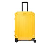 PIQUADRO Mittelgroßer Trolley mit 4 Rädern aus Polycarbonat, Blau, One Size, G - Grau, Taglia Unica