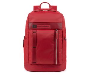 Piquadro PQ-Bios Laptoprucksack 15,6" und Flaschen-/Schirmtasche rot