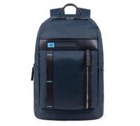 Piquadro PQ-Bios Laptoprucksack 15,6" und Flaschen-/Schirmtasche Ultramarinblau