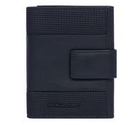 Piquadro PQ-Earth kleine Geldbörse aus Stoff und veganem Leder, schwarz - Farb-Varianten: Schwarz