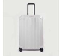 Piquadro PQ-Light 4-Rollen Trolley Koffer 69cm; glänzend Grau