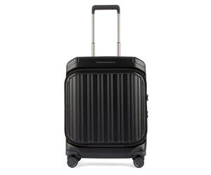 Piquadro PQ-Light Fast-check 4-rollen Laptop-Handgepäck-Trolley matt black