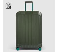 Piquadro PQ Light Großer Trolley Koffer mit 4-Rollen, erweiterbar4 Rollen Foresta Verde