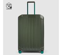 Piquadro PQ Light Mittelgroßer Trolley mit 4-Rollen, erweiterbar4 Rollen Foresta Verde