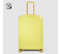 Piquadro PQ-Light Special 4 Rollen Trolley 69 cm mit Dehnfalte gelb