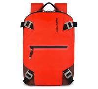 Piquadro PQ-Modular Laptoprucksack 13,3" aus rezykliertem antiviralen Stoff Rot