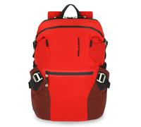 Piquadro PQ-Modular Laptoprucksack 15,6" aus rezykliertem antiviralen-Stoff und Diebstahlsicherung Rot