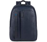 PIQUADRO Pulse Laptop-Rucksack 14 oder 15,6 Zoll, blau, 14, Leder