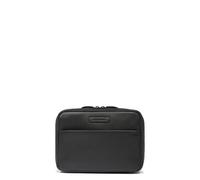 PIQUADRO - Reiseorganizer-Tasche aus Leder - Premium-Qualität - Farbe: Schwarz - Für Profis