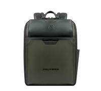 Piquadro Reiserucksack mit Laptop-Fach 13,3" Mann Leder grun