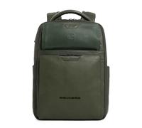 Piquadro Reiserucksack mit Laptop-Fach 15,6" Mann Leder grun