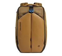 Piquadro Reiserucksack mit Laptop-Fach 15,6" Unisex Stoff/bio-based Materialien senfgelb