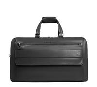 PIQUADRO Reisetasche - Premium Leder - 43 l - abnehmbarer Schultergurt - Taschen kompatibel mit AirPods® und Power Bank - Farbe - Linie S141, Schwarz , Casual