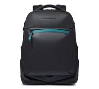 Piquadro Rugzak Underseat VAN STOF MET EXPAN. - RYANAIR BLAUW - BLAUW - ONE SIZE, N - Zwart, Eén maat