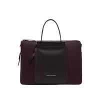 Piquadro Schmale Damen Laptoptasche 15,6" Frau Leder und Stoff