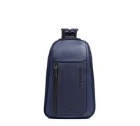 Piquadro Sling bag mit Rucksack-Option aus recycled Stoff Mann Leder und Stoff blau