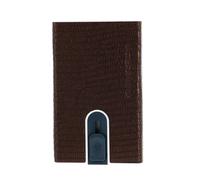 PIQUADRO Sophia Credit Card Case with RFID Bronzo Lizard Metal