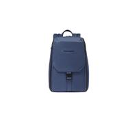 Piquadro Than klein Leder Rucksack mit 13,3 Laptop Fach, blau - Farb-Varianten: Blau
