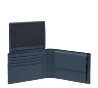 Piquadro Trakai Herrengeldbörse mit Münzfach und Dokumentenklappe, blau - Farb-Varianten: Blau