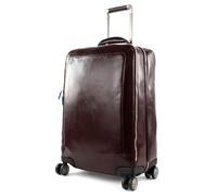 Piquadro Trolley Cabin 4 ruote Slim,Porta Abiti in Pelle, Unisex-Erwachsene Gepäck- Kuriertasche, Mogano, BV5004B2/MO