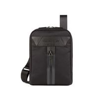 Piquadro Umhängetasche aus rezykliertem Stoff, schwarz - Farbe: N