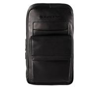 Piquadro Umhängetasche Leder 20 cm schwarz