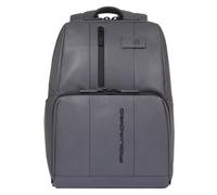 Piquadro Urban Daypack RFID Schutz Leder 40 cm Laptopfach grau