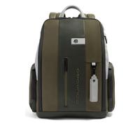 Piquadro Urban Daypack RFID Schutz Leder 46 cm Laptopfach oliv