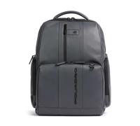 Piquadro Urban Rucksack RFID Schutz Leder 44 cm Laptopfach grey