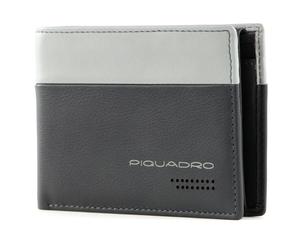 PIQUADRO Urban Men´s Wallet Flip Up ID Window RFID Grigio / Nero