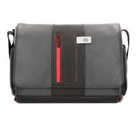 Piquadro Urban Messenger Leder 36 cm Laptopfach grau