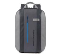 Piquadro Urban RFID Laptop-Rucksack schwarz/grau, Leder, Herren
