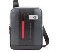 Piquadro Urban Umhängetasche Leder 21 cm grau