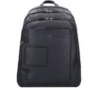 Piquadro Vibe Rucksack Leder 43 cm Laptopfach schwarz